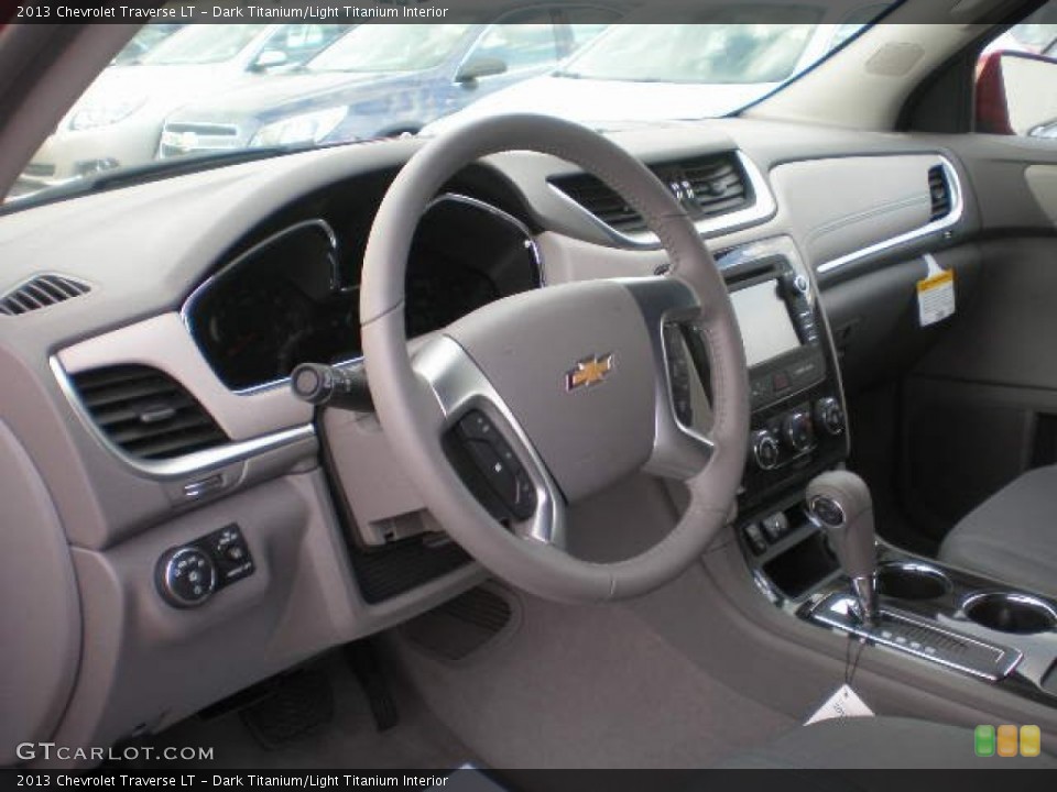 Dark Titanium/Light Titanium Interior Dashboard for the 2013 Chevrolet Traverse LT #73350376