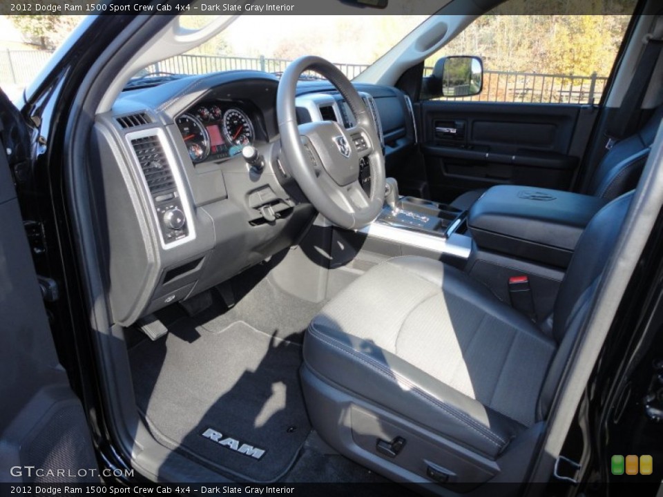 Dark Slate Gray Interior Front Seat for the 2012 Dodge Ram 1500 Sport Crew Cab 4x4 #73350466