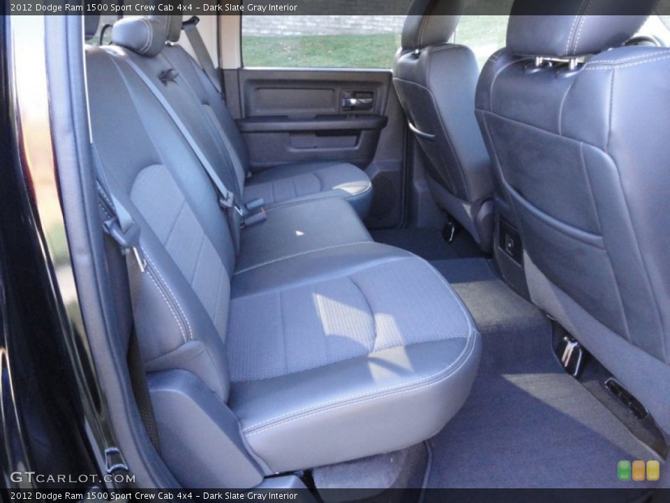 Dark Slate Gray Interior Rear Seat for the 2012 Dodge Ram 1500 Sport Crew Cab 4x4 #73350576