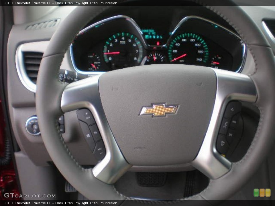 Dark Titanium/Light Titanium Interior Steering Wheel for the 2013 Chevrolet Traverse LT #73350639