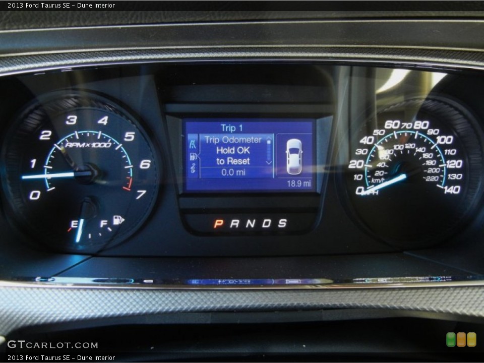 Dune Interior Gauges for the 2013 Ford Taurus SE #73352249