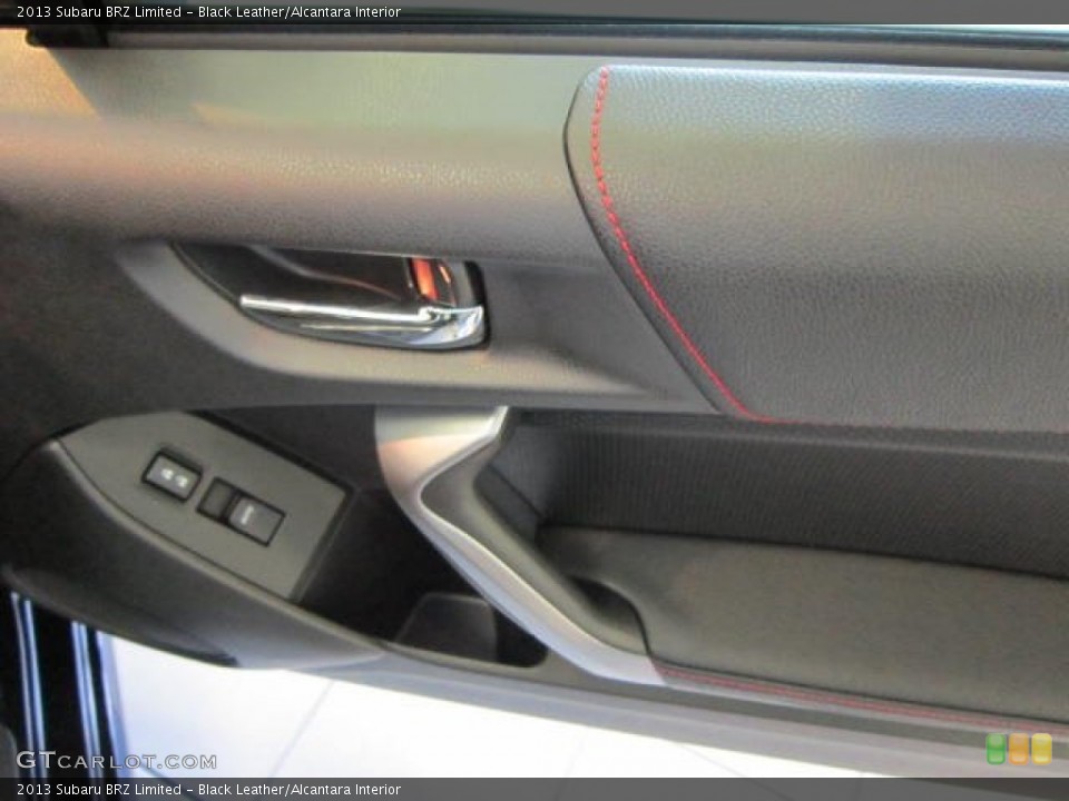 Black Leather/Alcantara Interior Door Panel for the 2013 Subaru BRZ Limited #73352855