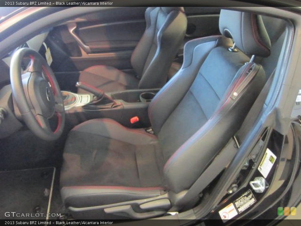 Black Leather/Alcantara Interior Front Seat for the 2013 Subaru BRZ Limited #73352912
