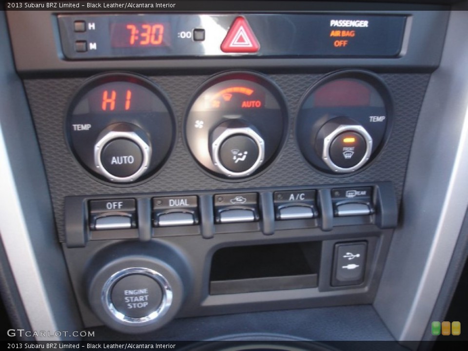Black Leather/Alcantara Interior Controls for the 2013 Subaru BRZ Limited #73353461