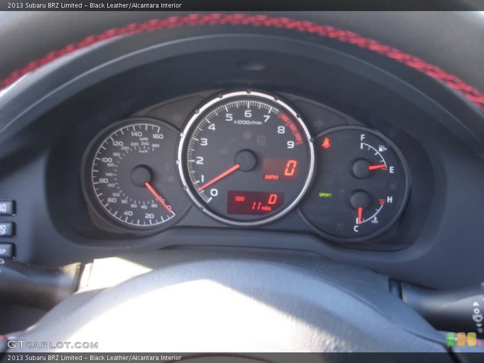 Black Leather/Alcantara Interior Gauges for the 2013 Subaru BRZ Limited #73353479