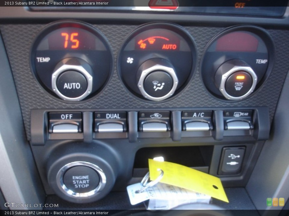 Black Leather/Alcantara Interior Controls for the 2013 Subaru BRZ Limited #73354334