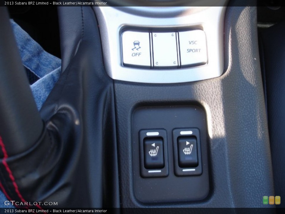 Black Leather/Alcantara Interior Controls for the 2013 Subaru BRZ Limited #73354348