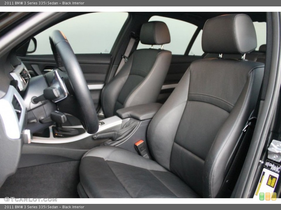 Black Interior Front Seat for the 2011 BMW 3 Series 335i Sedan #73354549
