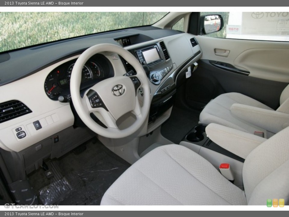 Bisque Interior Prime Interior for the 2013 Toyota Sienna LE AWD #73359755