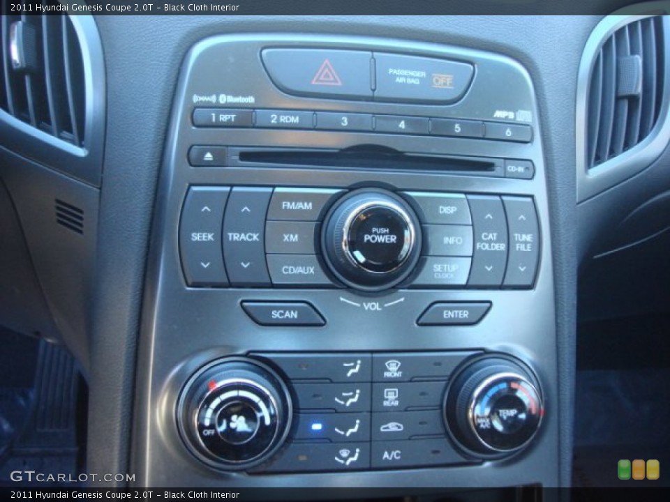 Black Cloth Interior Controls for the 2011 Hyundai Genesis Coupe 2.0T #73361238