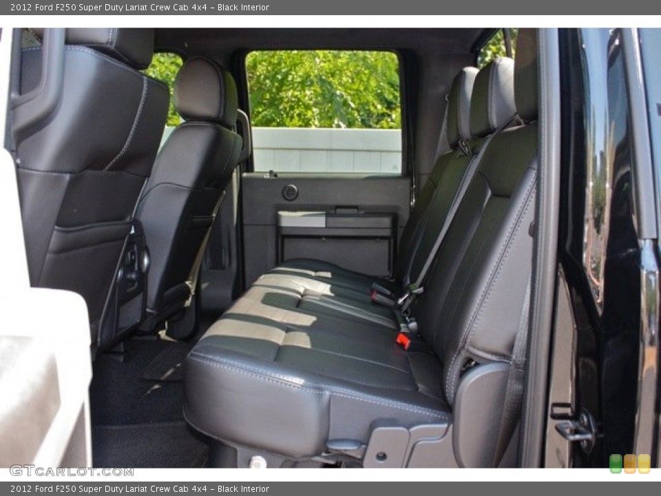 Black Interior Rear Seat for the 2012 Ford F250 Super Duty Lariat Crew Cab 4x4 #73361840