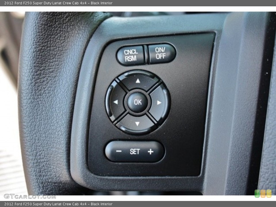 Black Interior Controls for the 2012 Ford F250 Super Duty Lariat Crew Cab 4x4 #73362017