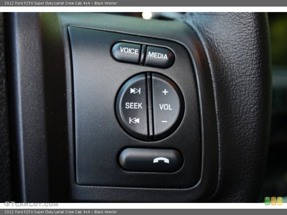 Black Interior Controls for the 2012 Ford F250 Super Duty Lariat Crew Cab 4x4 #73362041