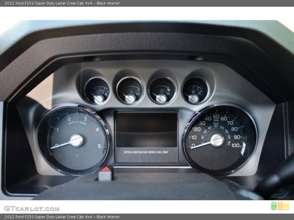 Black Interior Gauges for the 2012 Ford F250 Super Duty Lariat Crew Cab 4x4 #73362065