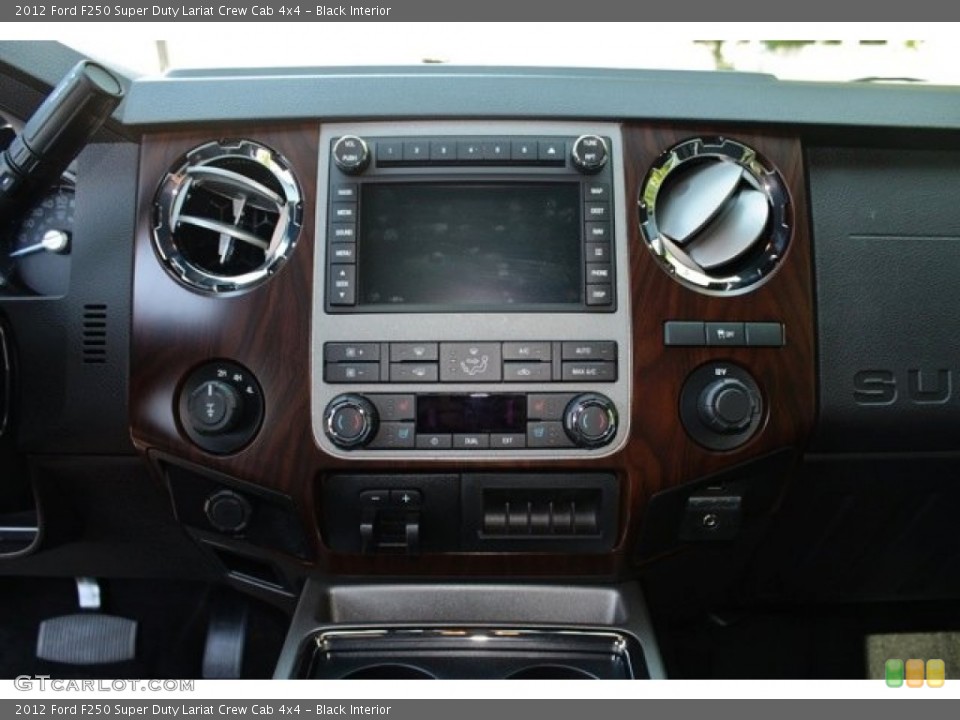 Black Interior Controls for the 2012 Ford F250 Super Duty Lariat Crew Cab 4x4 #73362130