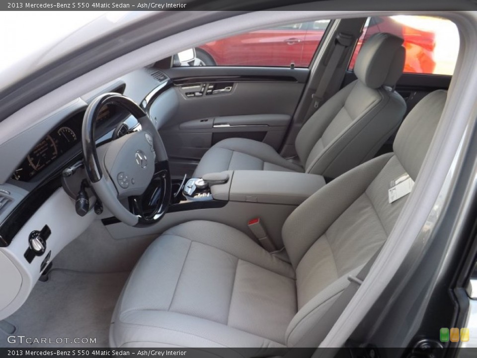 Ash/Grey Interior Photo for the 2013 Mercedes-Benz S 550 4Matic Sedan #73362230