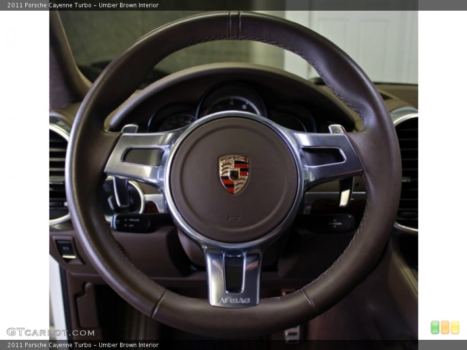 Umber Brown Interior Steering Wheel for the 2011 Porsche Cayenne Turbo #73363002