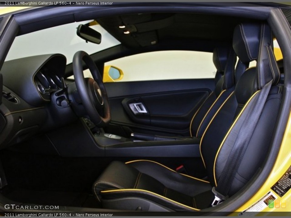 Nero Perseus Interior Front Seat for the 2011 Lamborghini Gallardo LP 560-4 #73363785