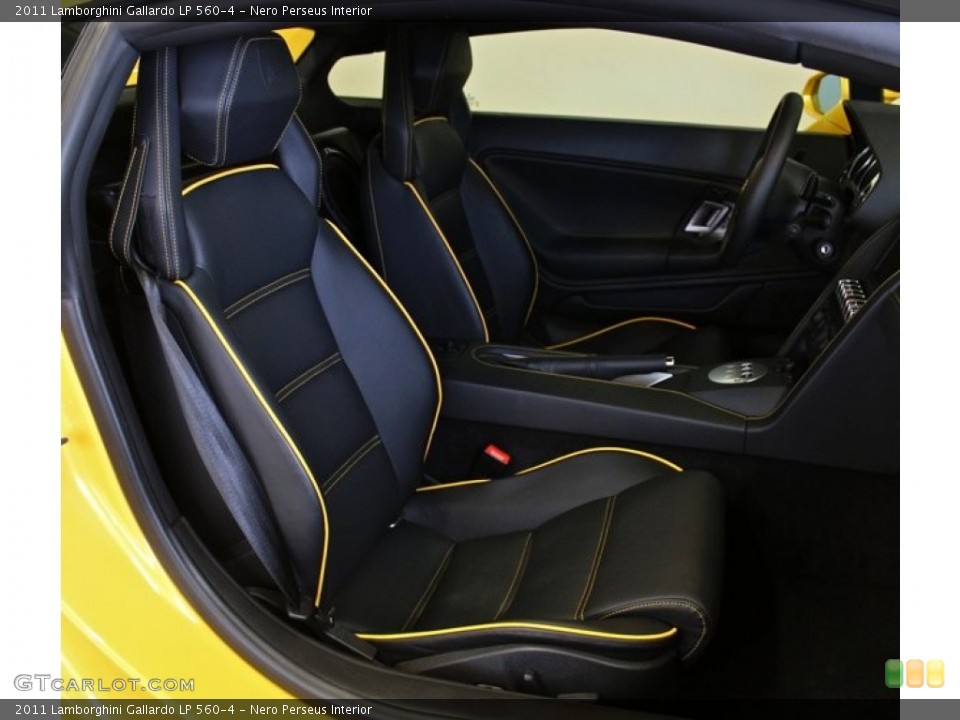 Nero Perseus 2011 Lamborghini Gallardo Interiors