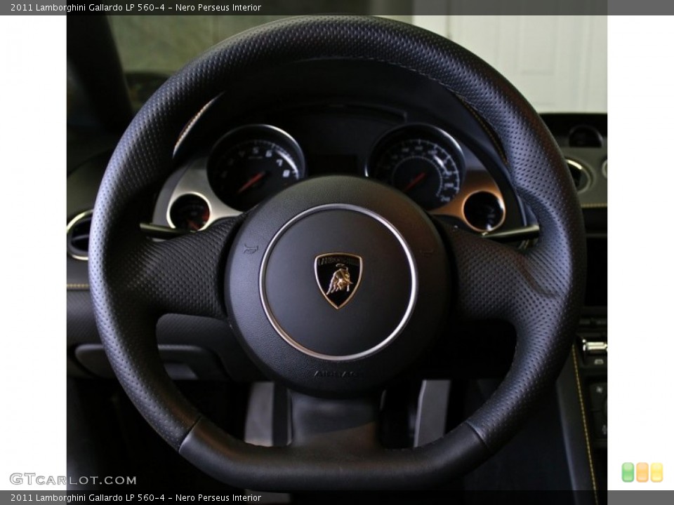 Nero Perseus Interior Steering Wheel for the 2011 Lamborghini Gallardo LP 560-4 #73363961