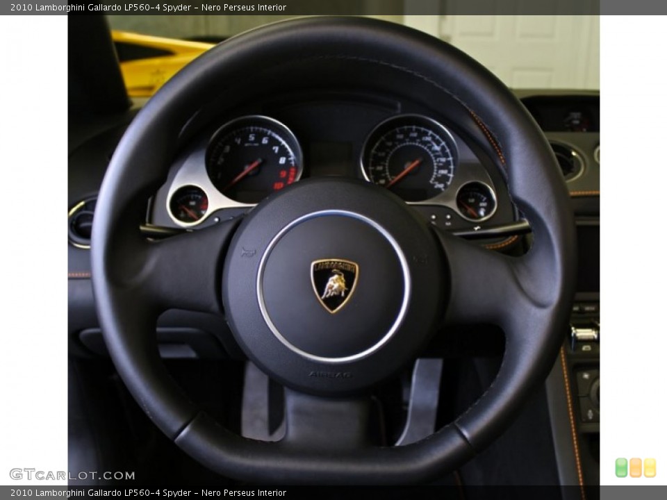 Nero Perseus Interior Steering Wheel for the 2010 Lamborghini Gallardo LP560-4 Spyder #73364804