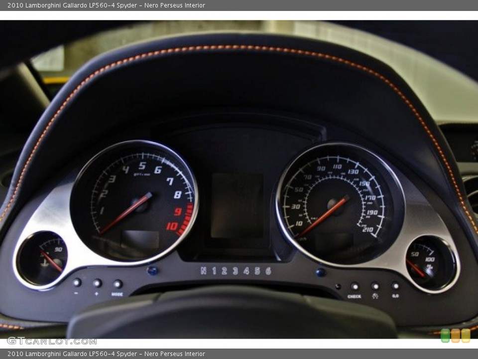 Nero Perseus Interior Gauges for the 2010 Lamborghini Gallardo LP560-4 Spyder #73364821