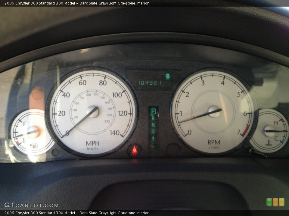 Dark Slate Gray/Light Graystone Interior Gauges for the 2006 Chrysler 300  #73364850