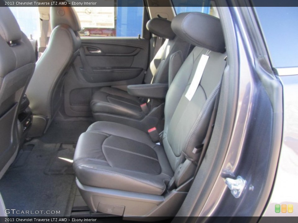 Ebony Interior Rear Seat for the 2013 Chevrolet Traverse LTZ AWD #73365002