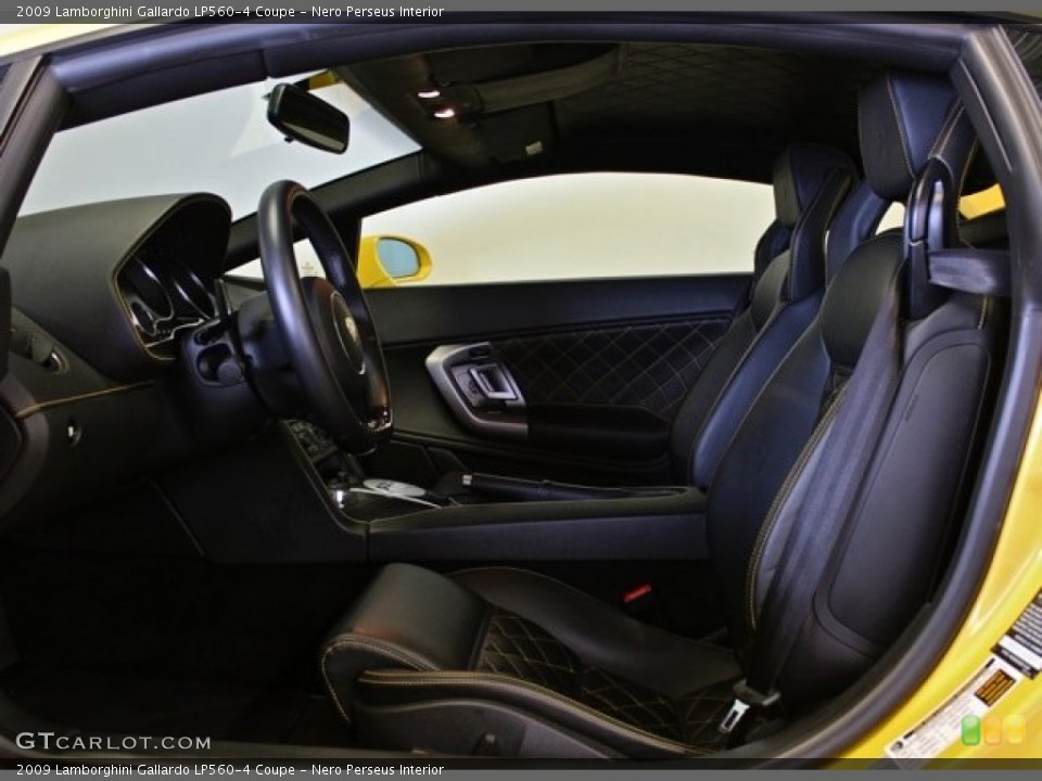 Nero Perseus Interior Front Seat for the 2009 Lamborghini Gallardo LP560-4 Coupe #73365511