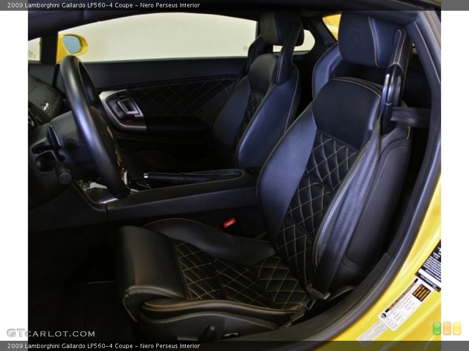 Nero Perseus Interior Front Seat for the 2009 Lamborghini Gallardo LP560-4 Coupe #73365545
