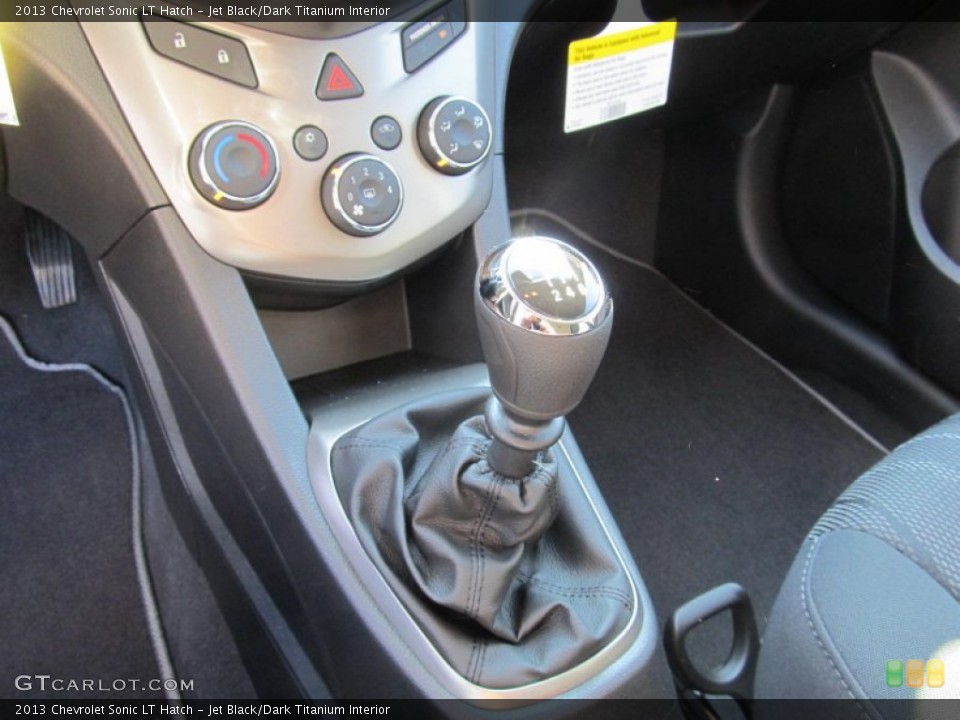 Jet Black/Dark Titanium Interior Transmission for the 2013 Chevrolet Sonic LT Hatch #73365569