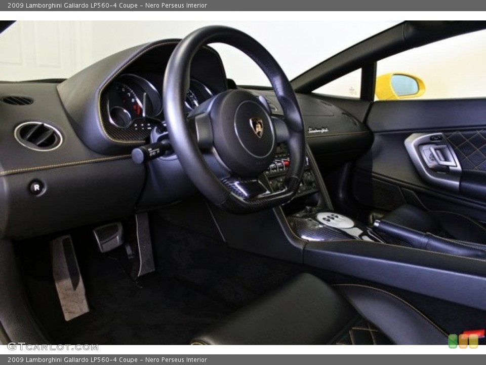 Nero Perseus Interior Steering Wheel for the 2009 Lamborghini Gallardo LP560-4 Coupe #73365608