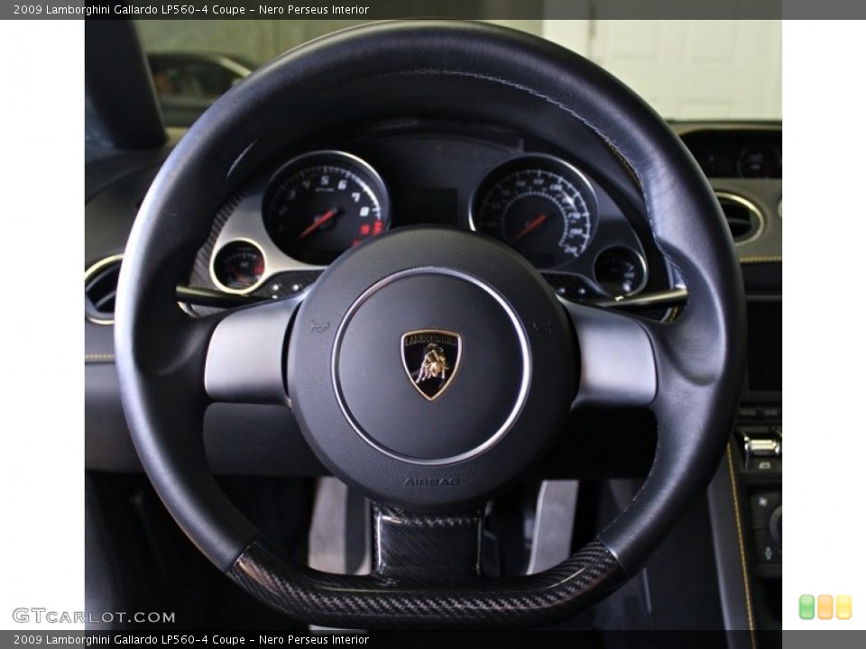 Nero Perseus Interior Steering Wheel for the 2009 Lamborghini Gallardo LP560-4 Coupe #73365638