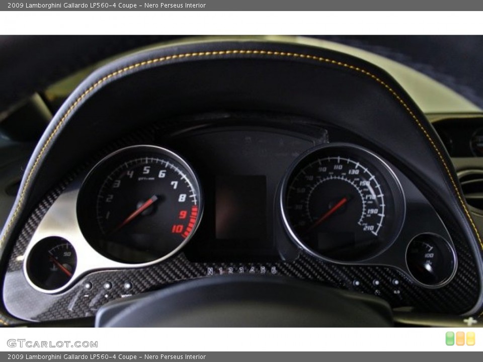 Nero Perseus Interior Gauges for the 2009 Lamborghini Gallardo LP560-4 Coupe #73365670
