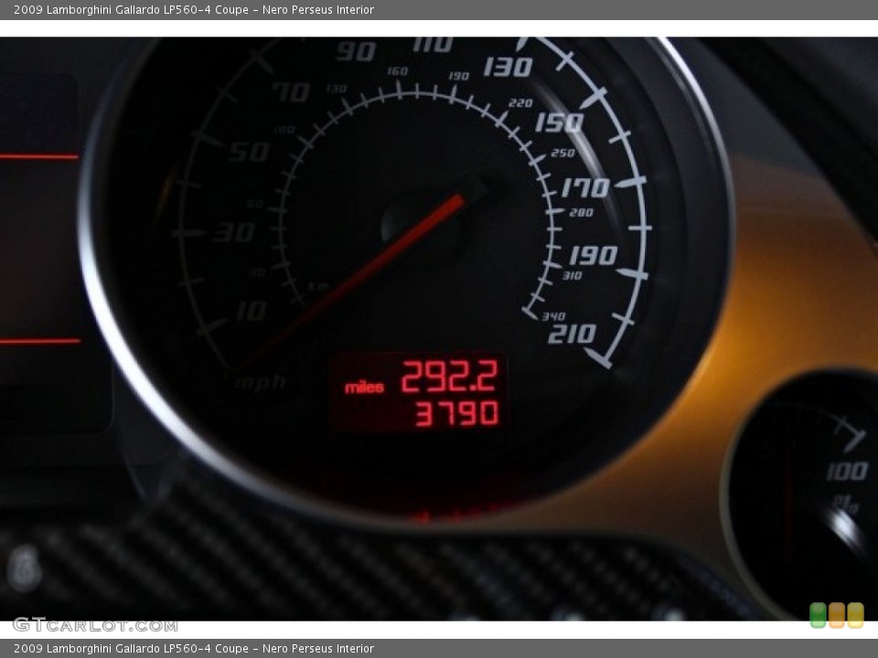 Nero Perseus Interior Gauges for the 2009 Lamborghini Gallardo LP560-4 Coupe #73365681