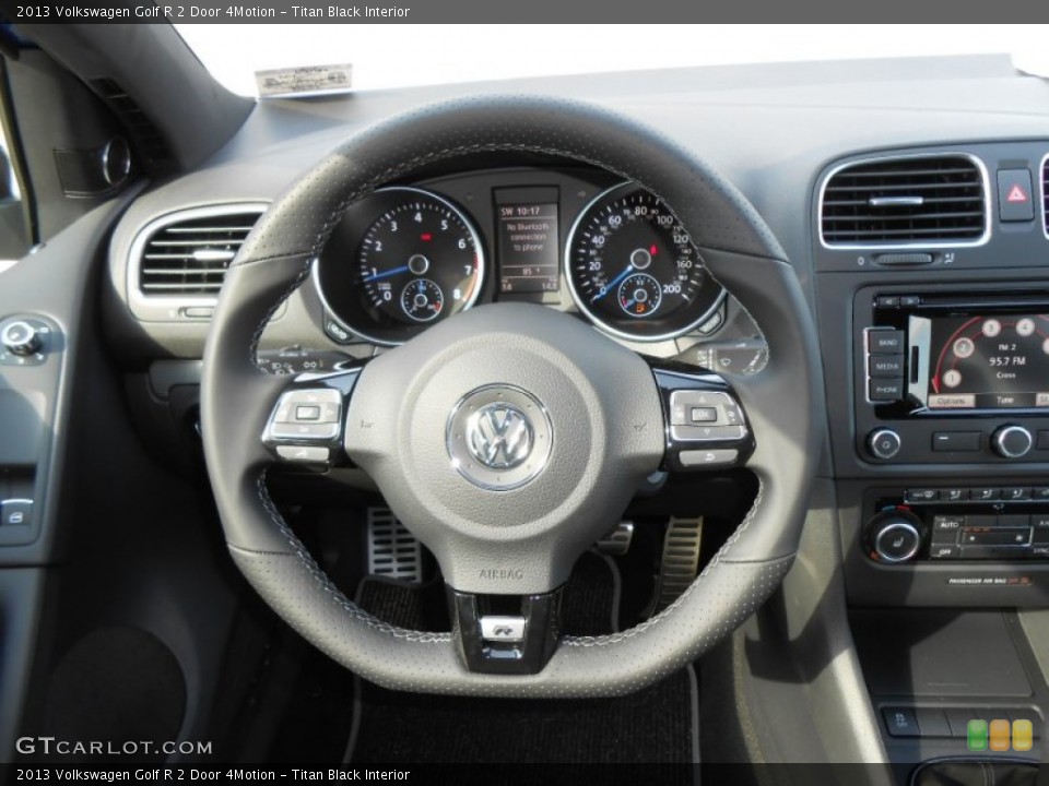 Titan Black Interior Steering Wheel for the 2013 Volkswagen Golf R 2 Door 4Motion #73365893
