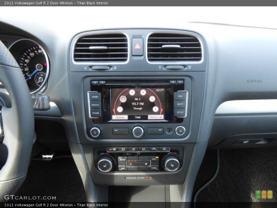 Titan Black Interior Controls for the 2013 Volkswagen Golf R 2 Door 4Motion #73365914