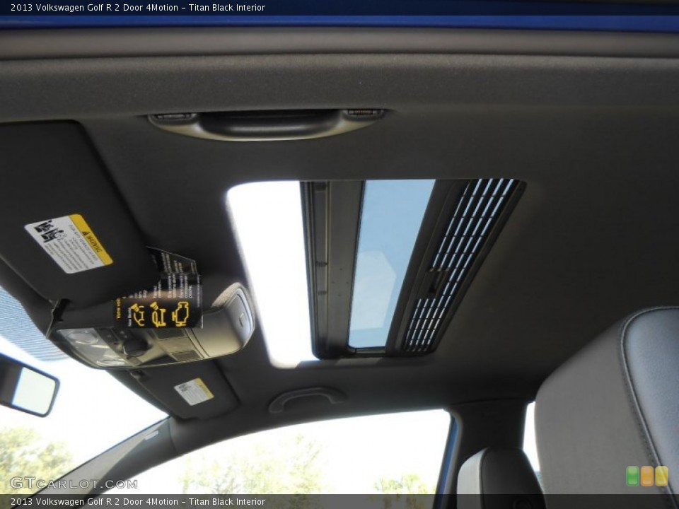 Titan Black Interior Sunroof for the 2013 Volkswagen Golf R 2 Door 4Motion #73366022