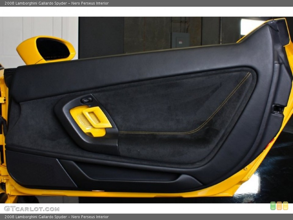 Nero Perseus Interior Door Panel for the 2008 Lamborghini Gallardo Spyder #73366649