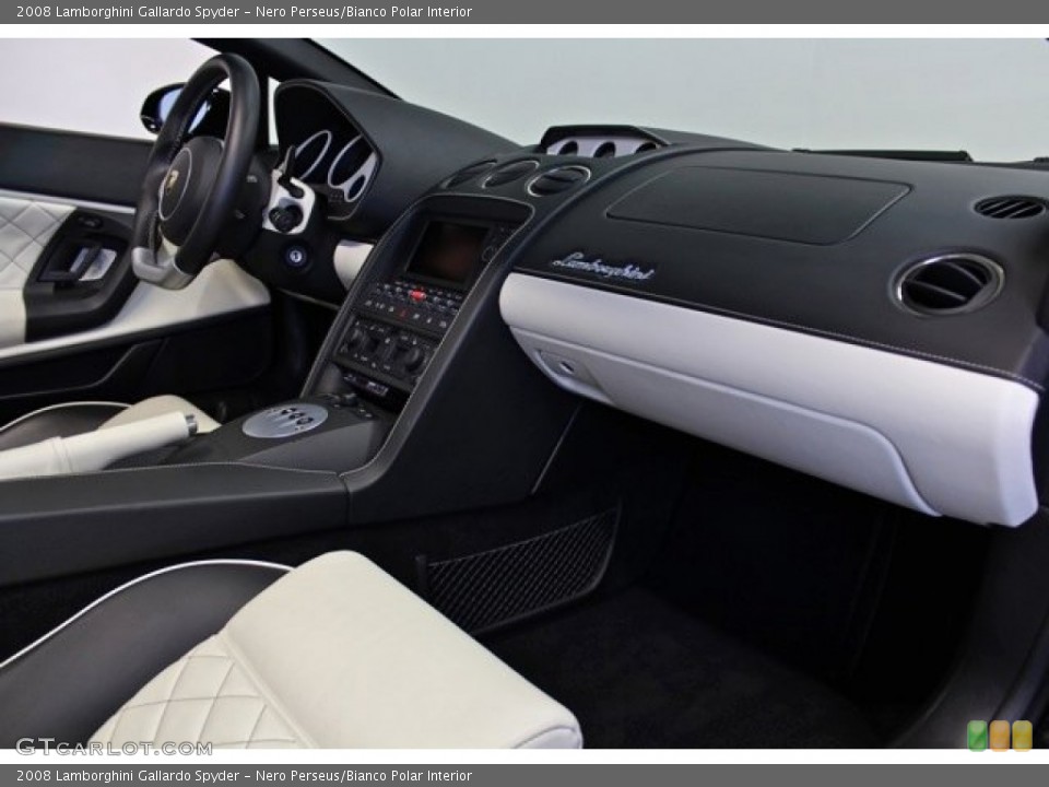 Nero Perseus/Bianco Polar Interior Dashboard for the 2008 Lamborghini Gallardo Spyder #73367300