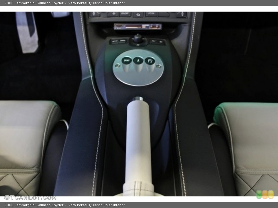 Nero Perseus/Bianco Polar Interior Transmission for the 2008 Lamborghini Gallardo Spyder #73367402