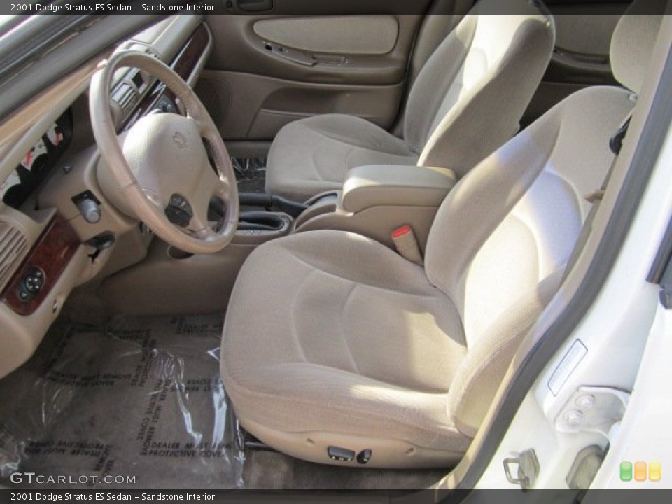 Sandstone Interior Front Seat for the 2001 Dodge Stratus ES Sedan #73367726