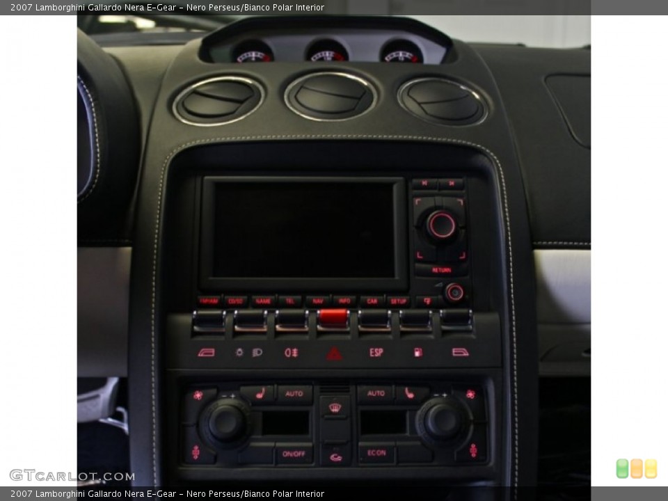 Nero Perseus/Bianco Polar Interior Controls for the 2007 Lamborghini Gallardo Nera E-Gear #73368215