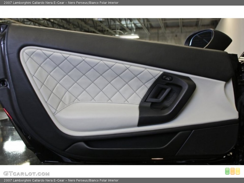 Nero Perseus/Bianco Polar Interior Door Panel for the 2007 Lamborghini Gallardo Nera E-Gear #73368317