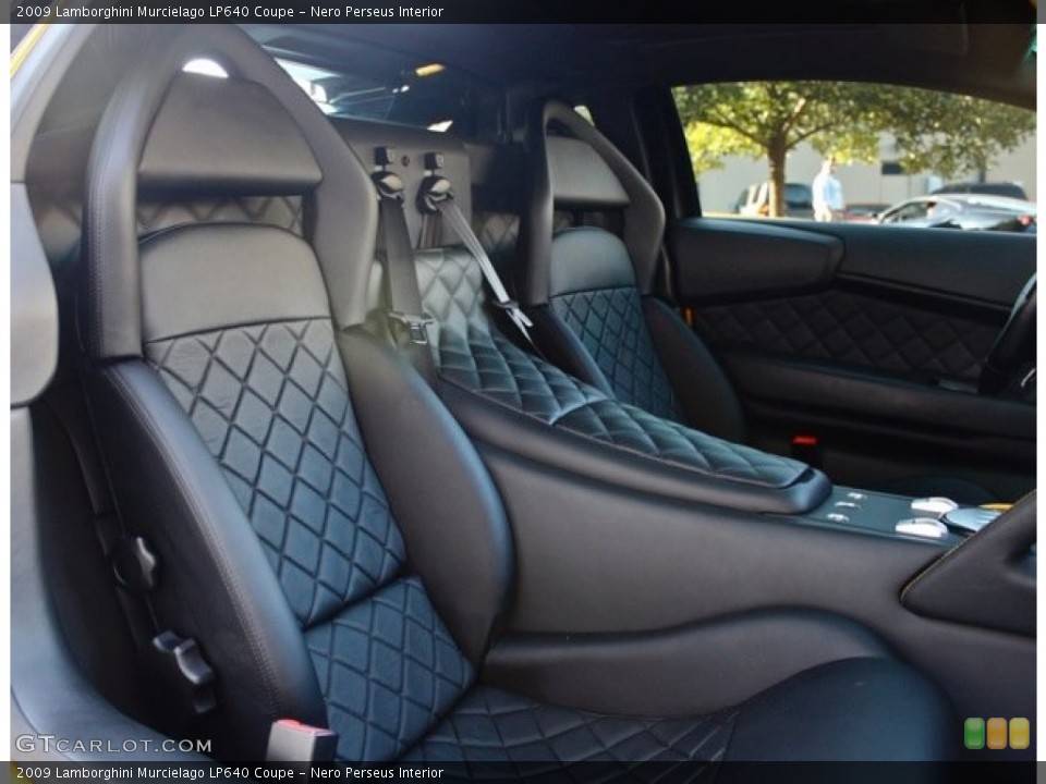 Nero Perseus Interior Front Seat for the 2009 Lamborghini Murcielago LP640 Coupe #73369000