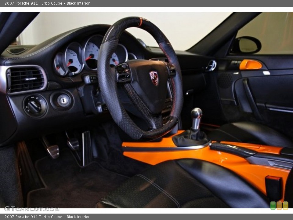 Black Interior Photo for the 2007 Porsche 911 Turbo Coupe #73370207