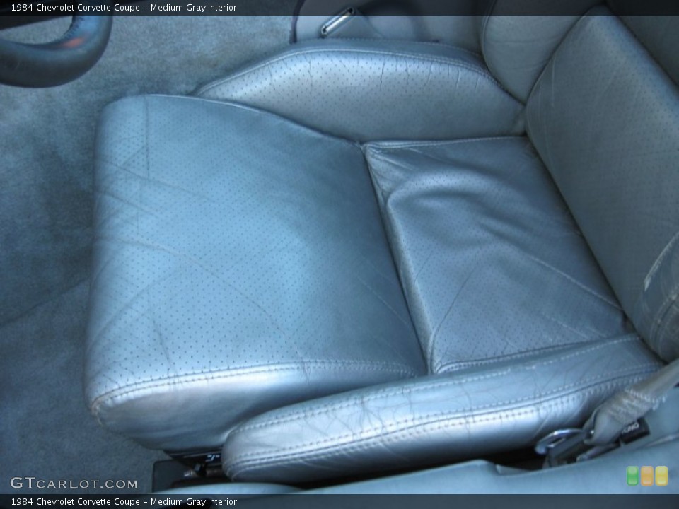 Medium Gray Interior Front Seat for the 1984 Chevrolet Corvette Coupe #73370681