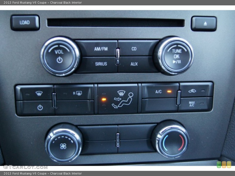 Charcoal Black Interior Controls for the 2013 Ford Mustang V6 Coupe #73370885