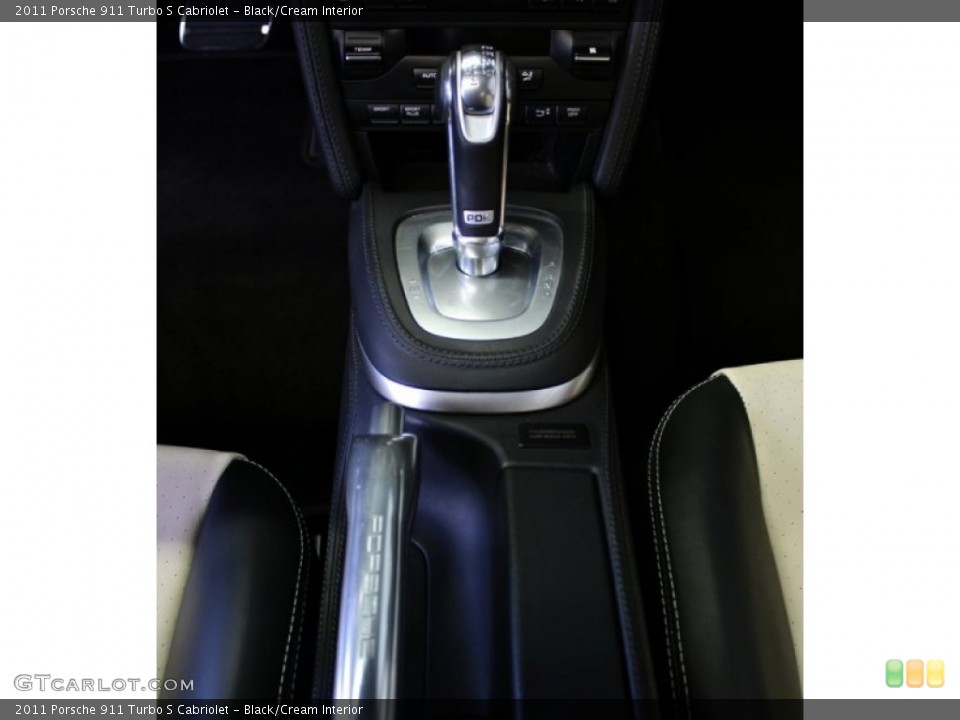 Black/Cream Interior Transmission for the 2011 Porsche 911 Turbo S Cabriolet #73371849