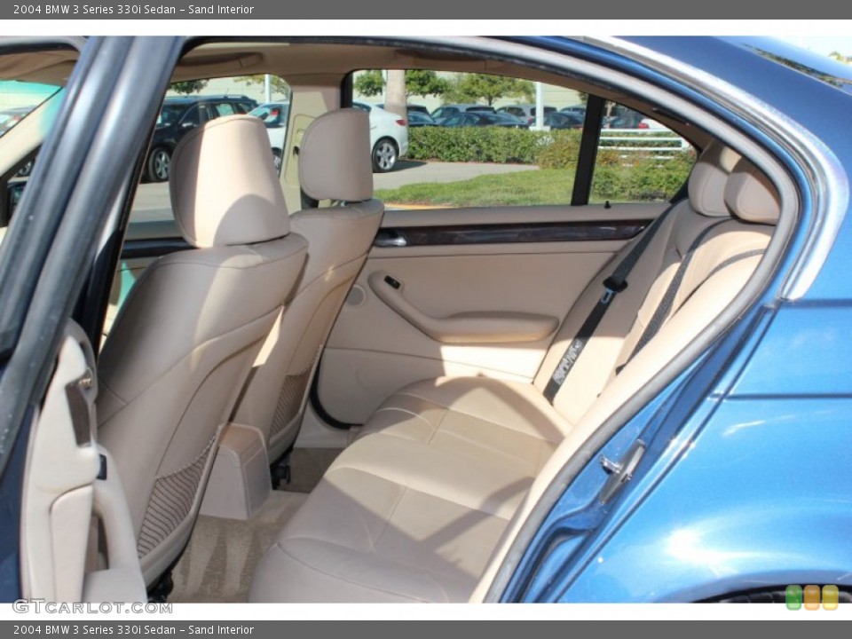 Sand Interior Rear Seat for the 2004 BMW 3 Series 330i Sedan #73373739